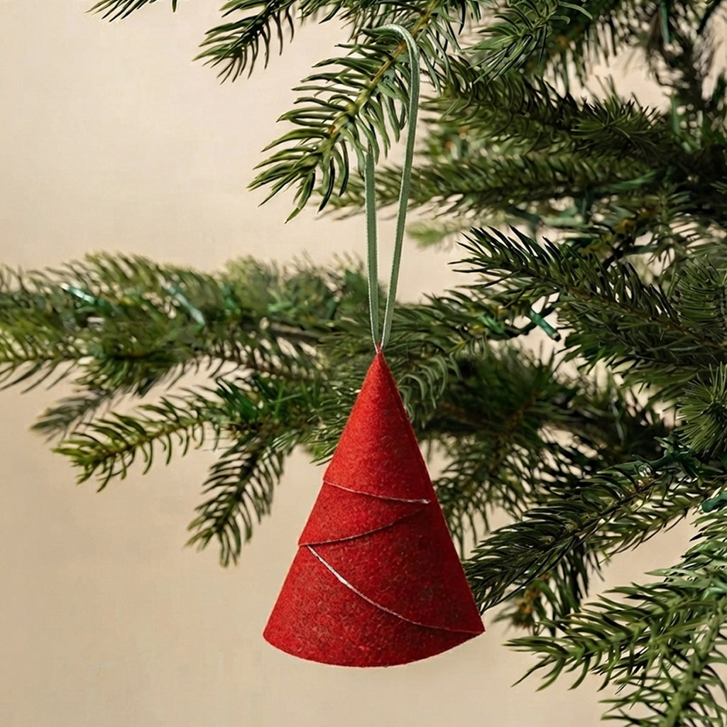 Red Paper Tree Ornament