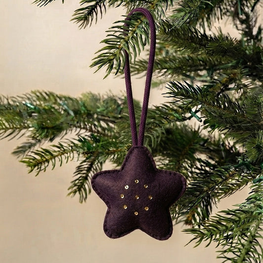 Purple Star Tree Ornament