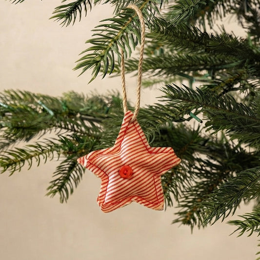 Striped Star Tree Ornament