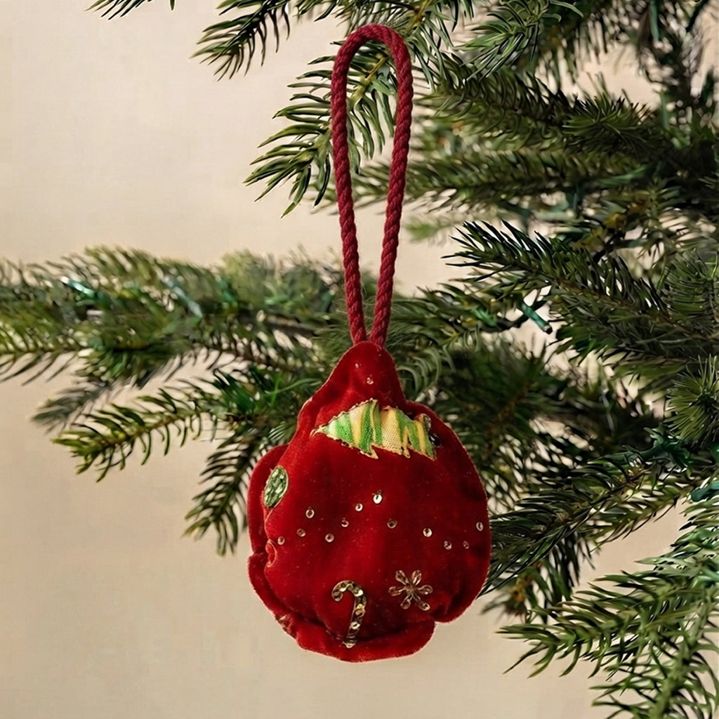 Fabric Bauble Tree Ornament