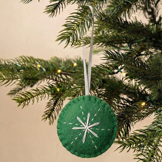 Emerald Snowflake Ornament