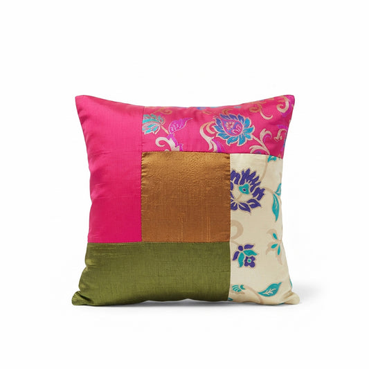 Blush Patchwork Cushion Cover