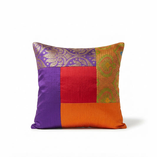 Lavendar Patchwork Cushion Cover