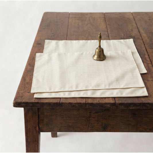 Ivory Stripe Placemat Set