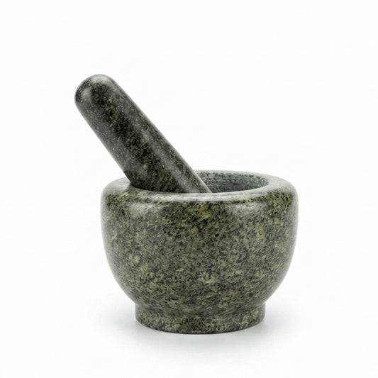 Polished Granite Mortar and Pestle