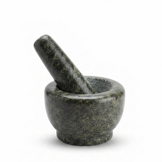 Polished Granite Mortar and Pestle