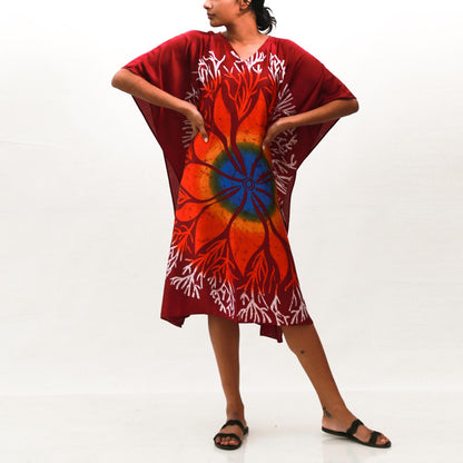 Sun Flower Batik Kaftan