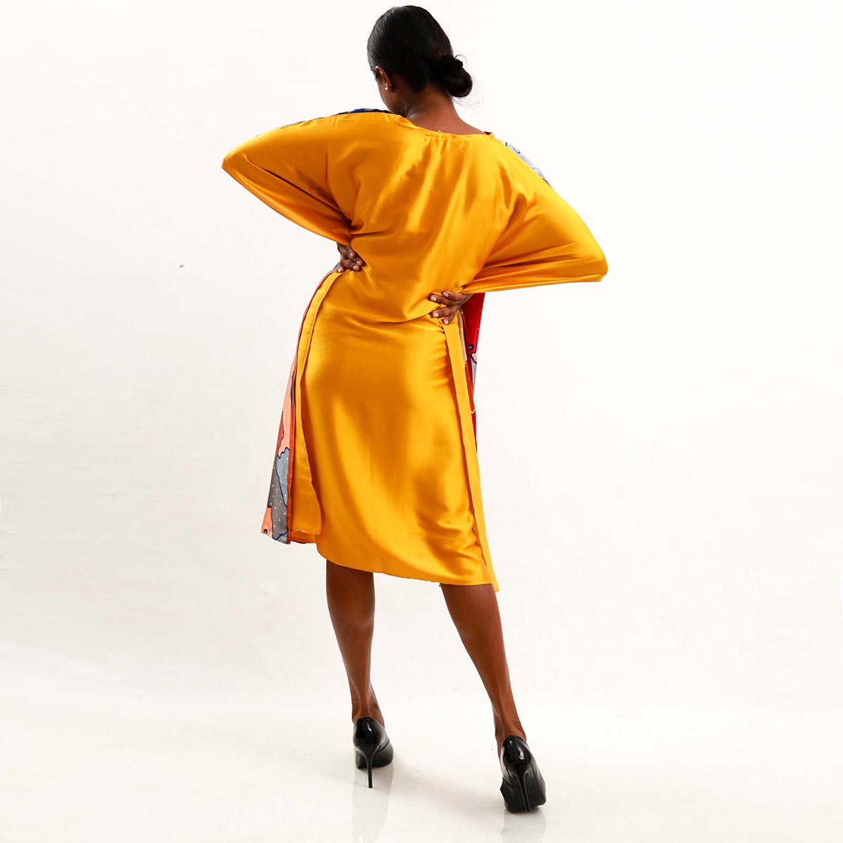 Autumn Silk Batik Kaftan