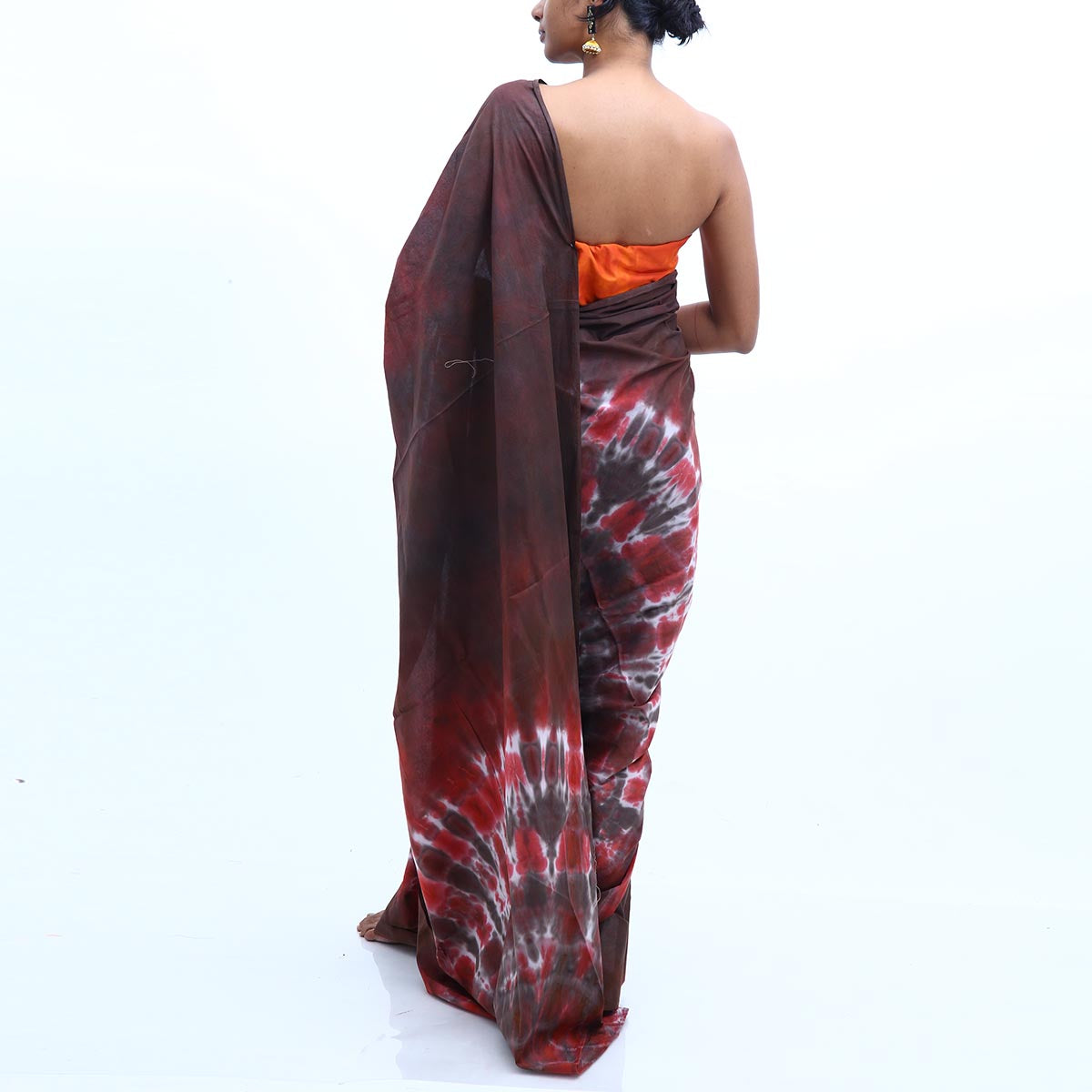 Flame Tie Dye Saree