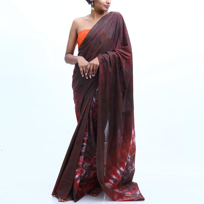 Flame Tie Dye Saree