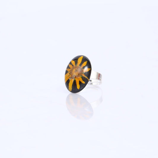 Sunflower Black Ring