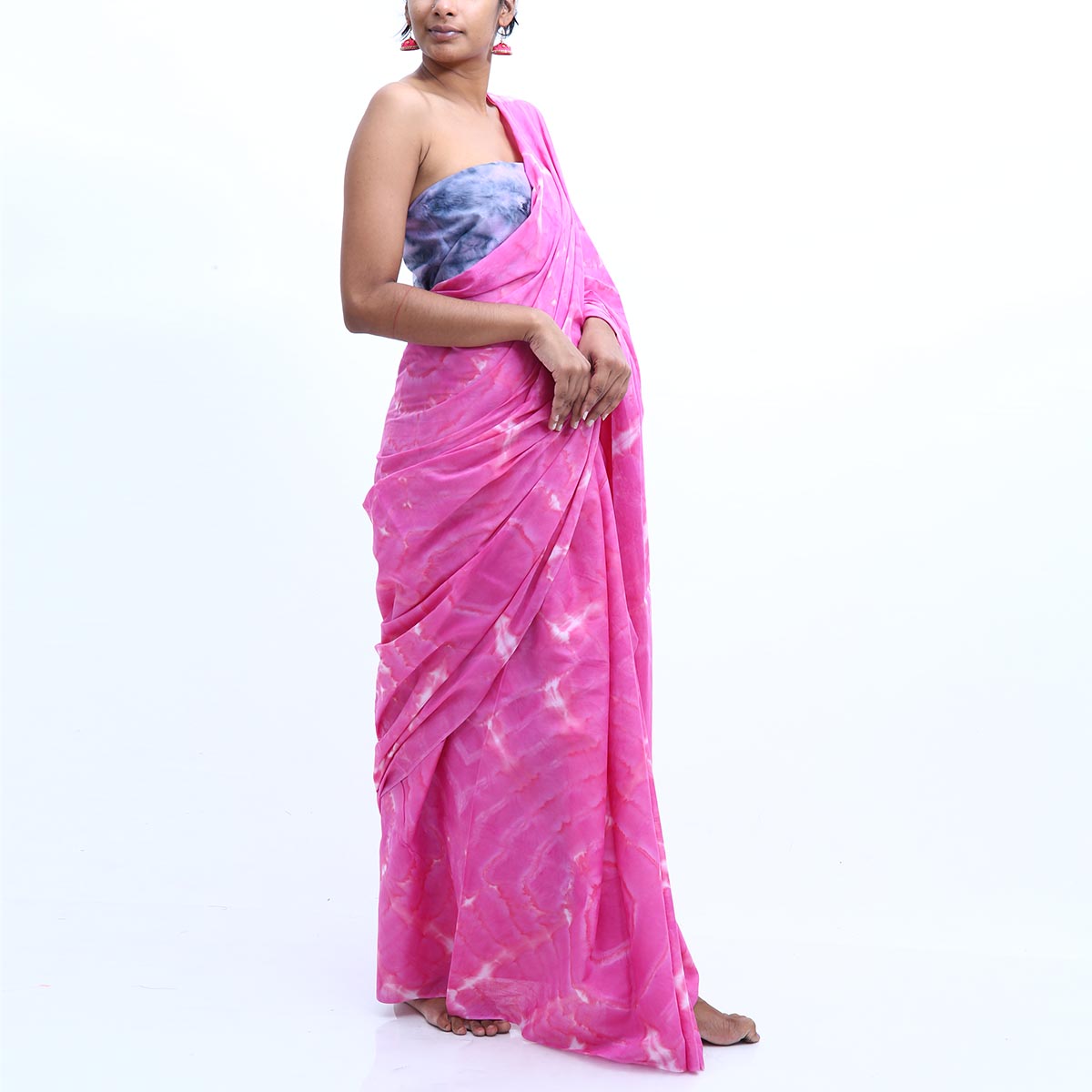 Candy Floss Tie Dye Saree