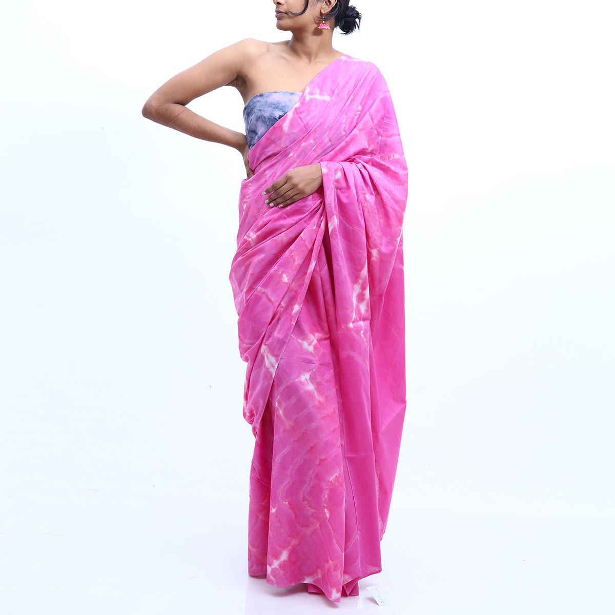 Candy Floss Tie Dye Saree