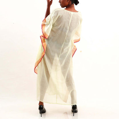 Peachy Block Printed Kaftan