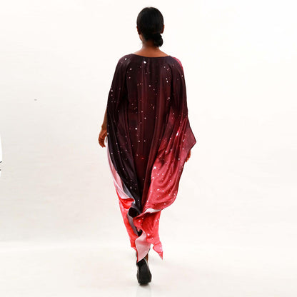 Galaxy Silk Batik Kaftan