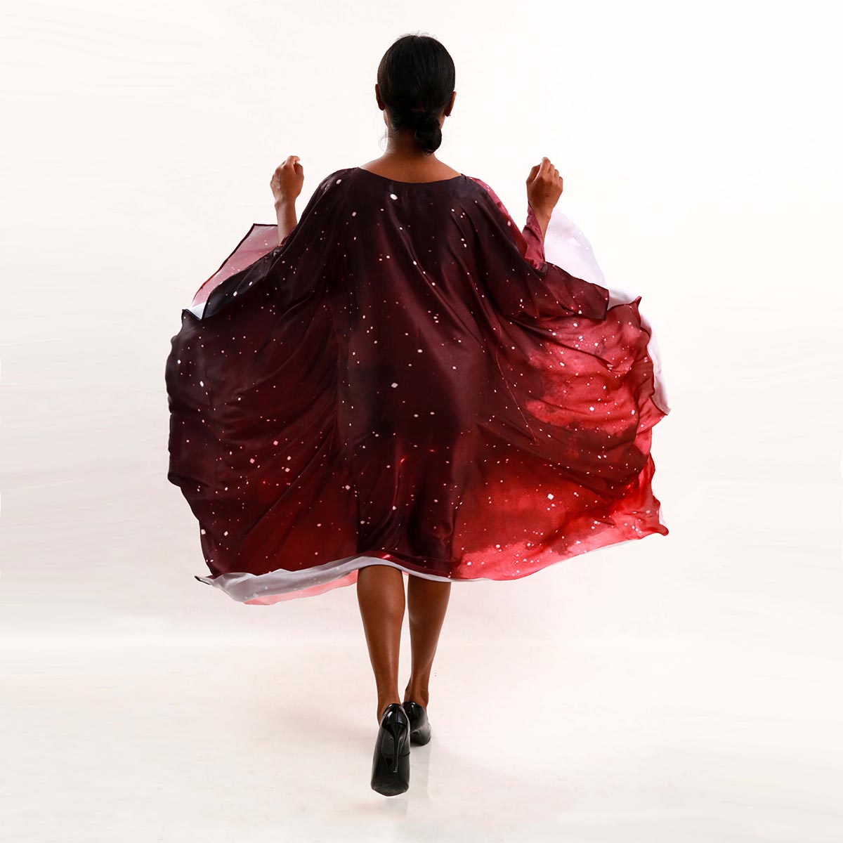 Galaxy Silk Batik Kaftan