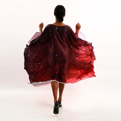 Galaxy Silk Batik Kaftan