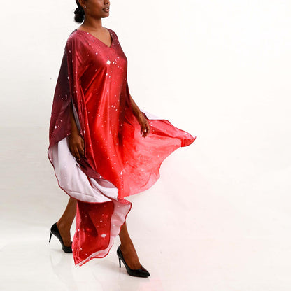 Galaxy Silk Batik Kaftan