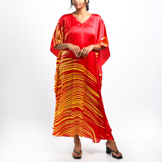 Splendor Silk Batik Kaftan