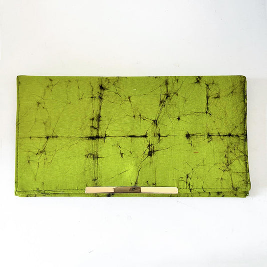 Classic Lime Batik Clutch