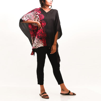 Fuscia Rose Batik Top