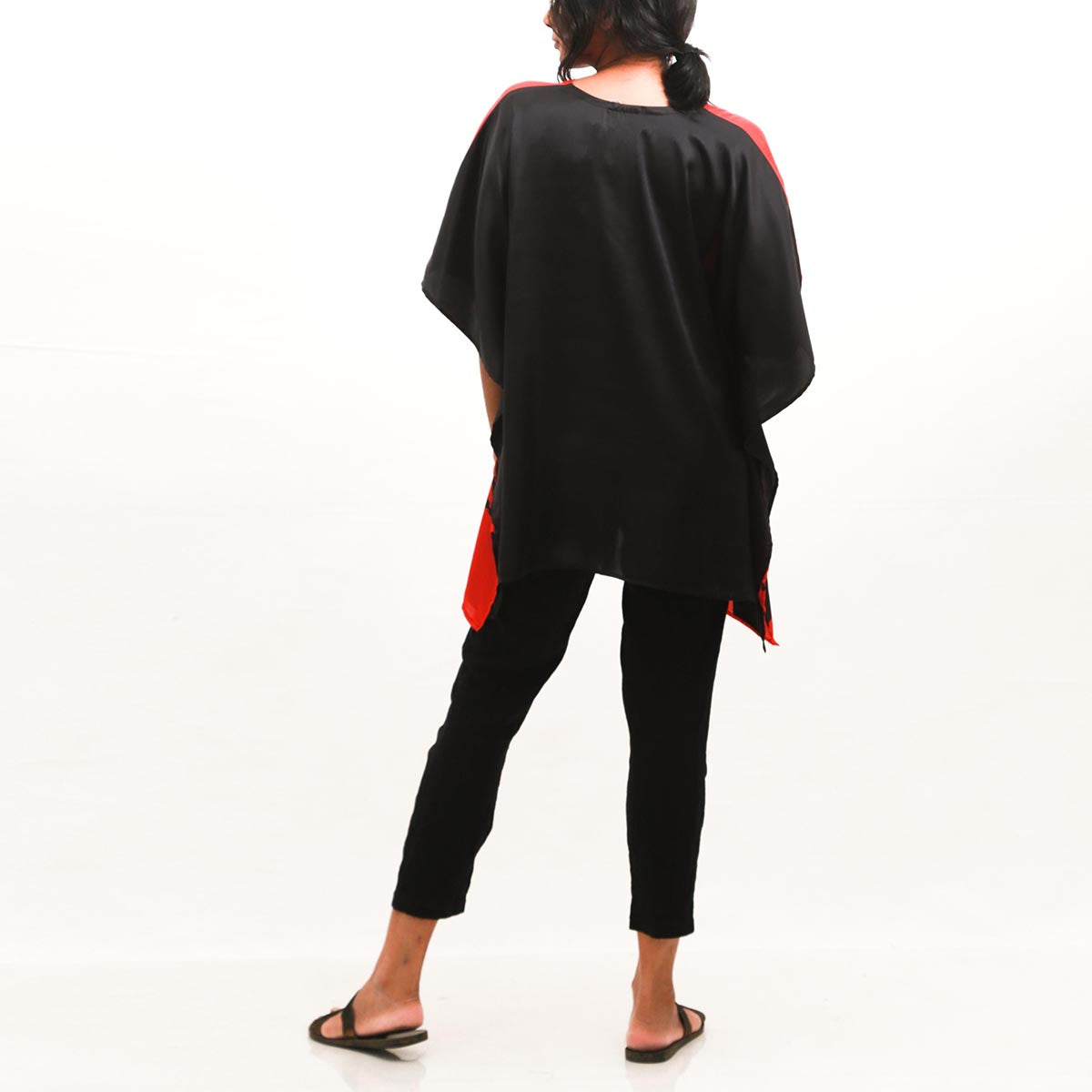 Bright Red Batik Top