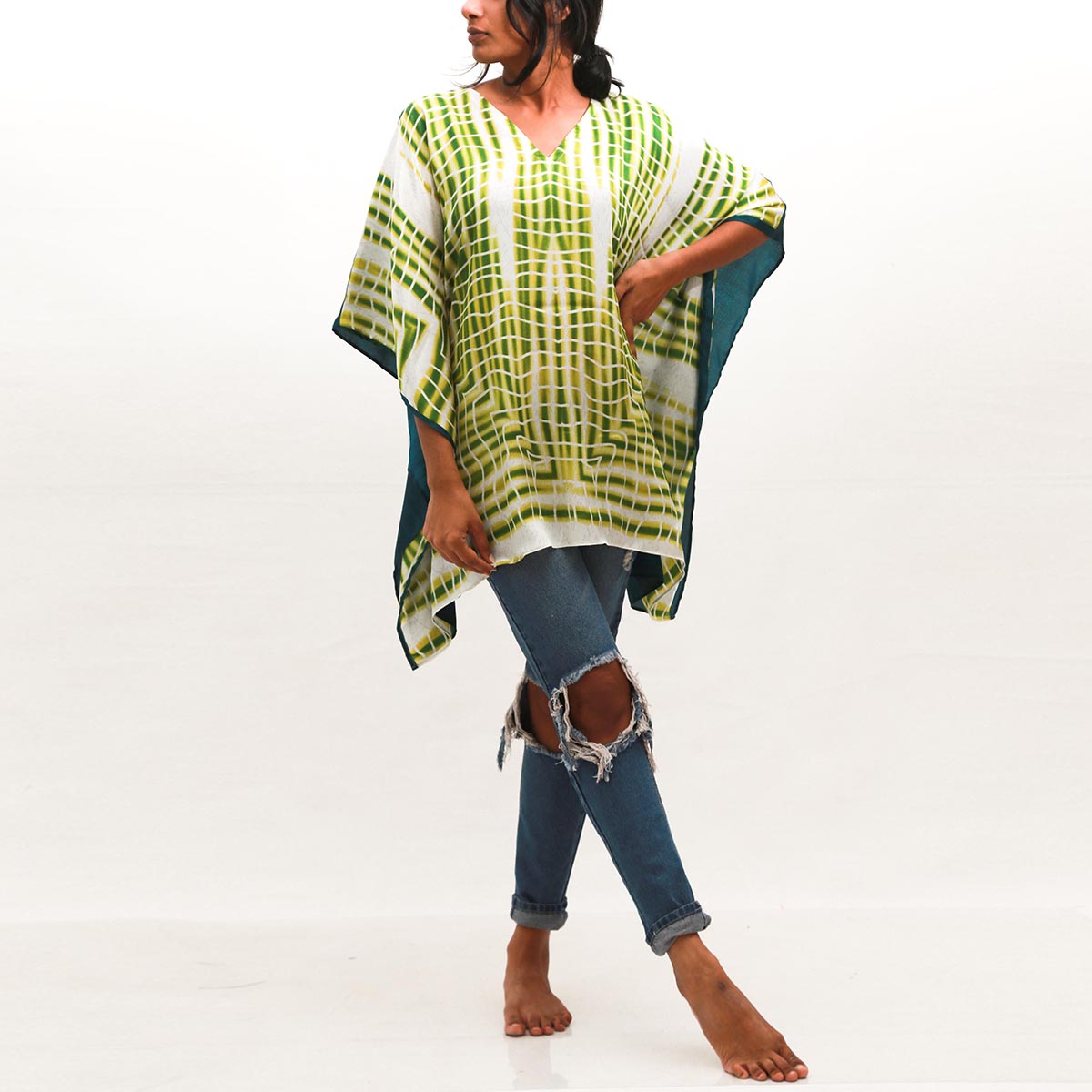 Shiribi Green Batik Top