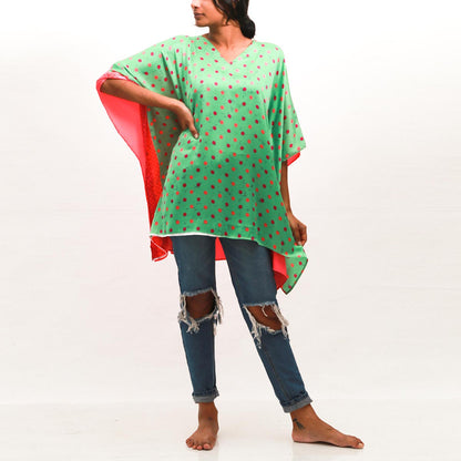 Polka Dotted Batik Top