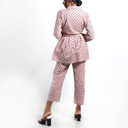 Poppy Block Printed Co-ord Set