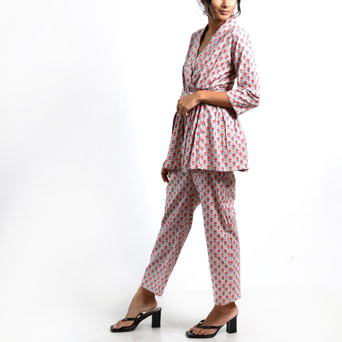 Poppy Block Printed Co-ord Set