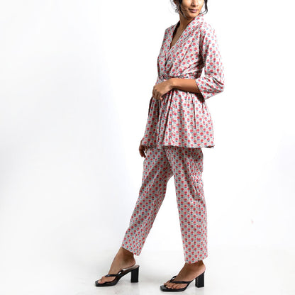 Poppy Block Printed Co-ord Set
