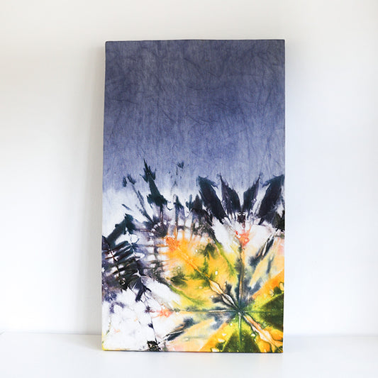 Indigo Drift Tie-Dye Painting