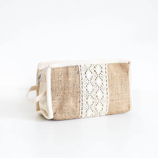 Beeralu & Burlap Pouch