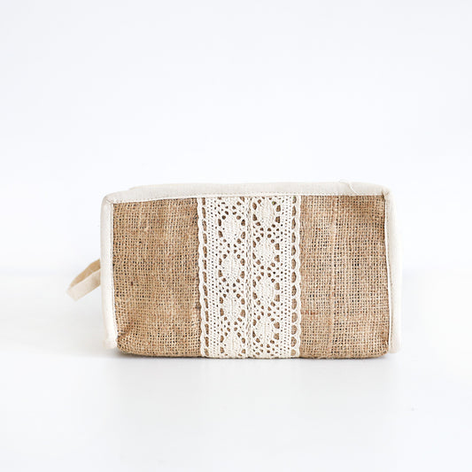 Beeralu & Burlap Pouch
