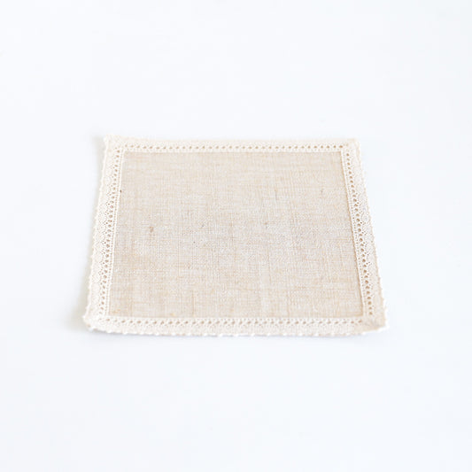 Ivory Beeralu Lace Coaster