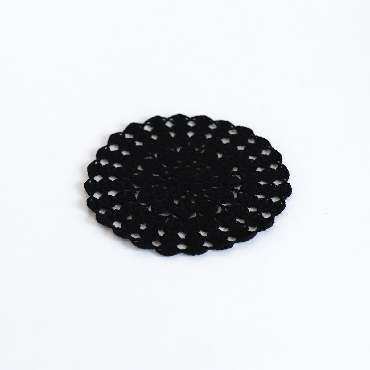 Charcoal Doily Coaster Set