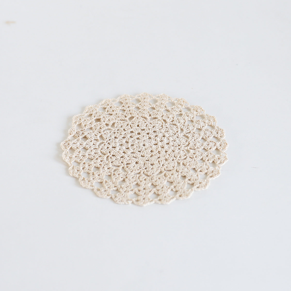 Sand Hand-Crocheted Coaster