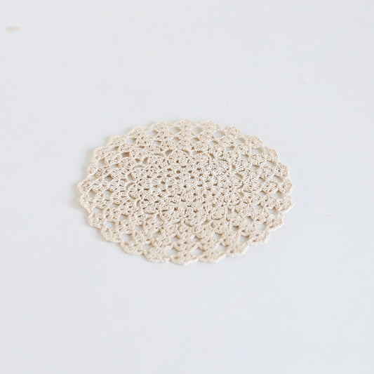Sand Hand-Crocheted Coaster