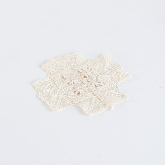 Floral Sand Hand-Crocheted Coaster