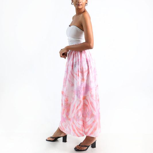 Blush Glow Tie-Dye Skirt