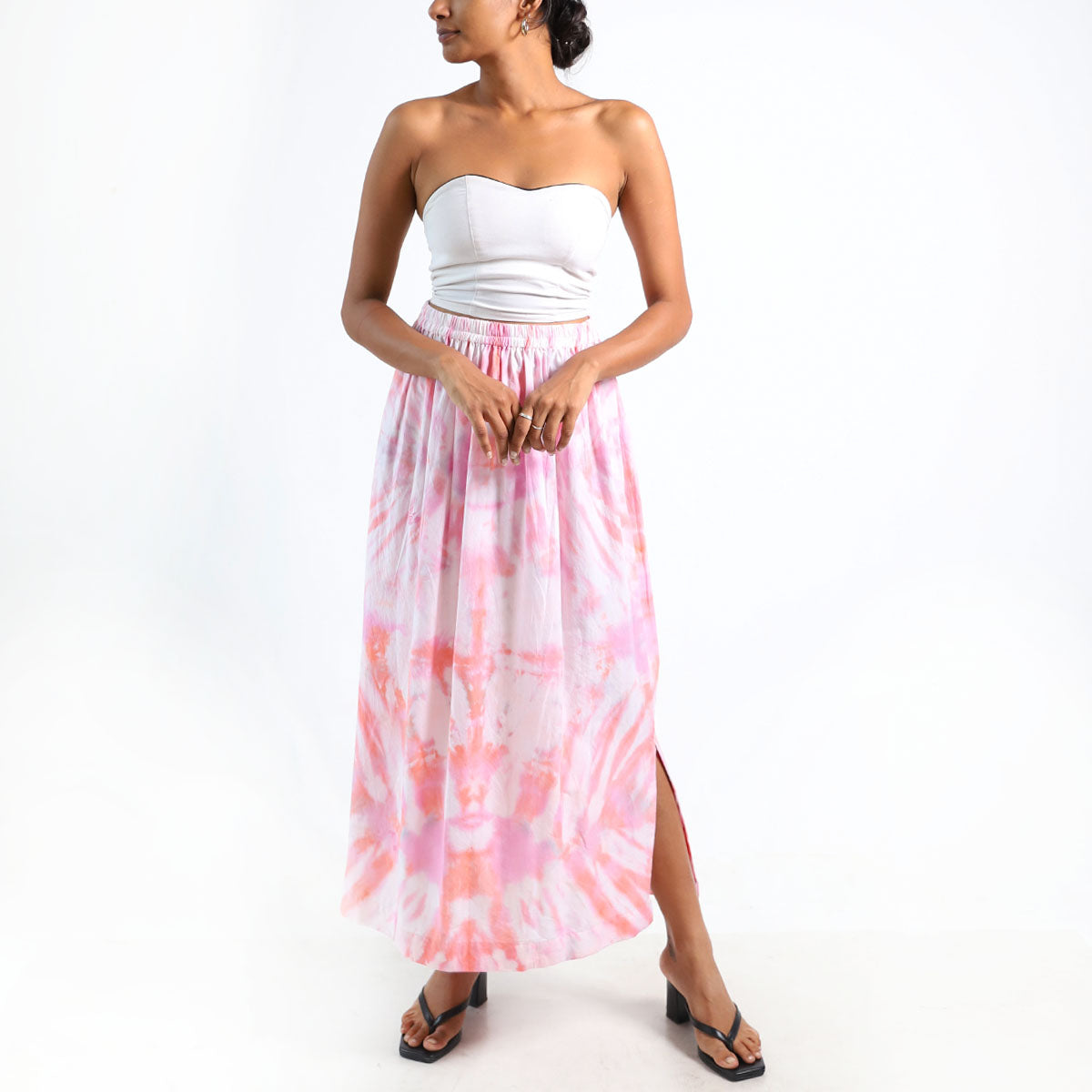 Blush Glow Tie-Dye Skirt