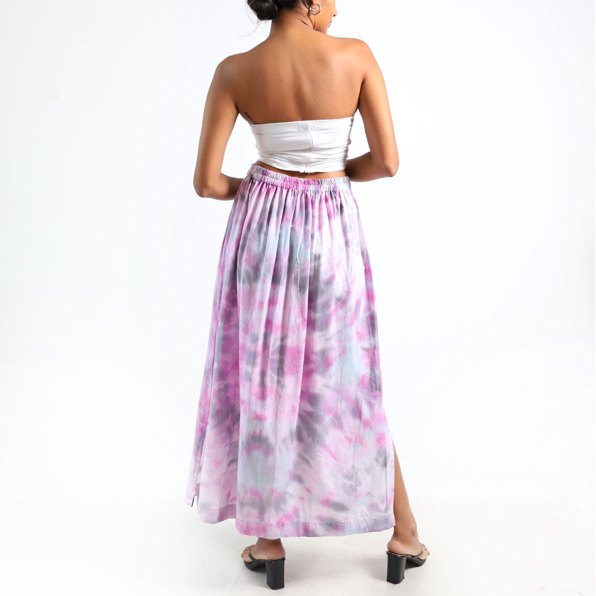Soft Clouds Tie-Dye Skirt