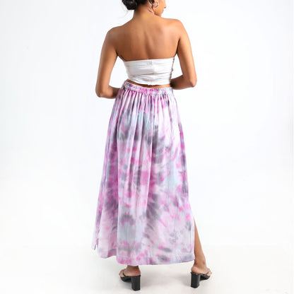 Soft Clouds Tie-Dye Skirt