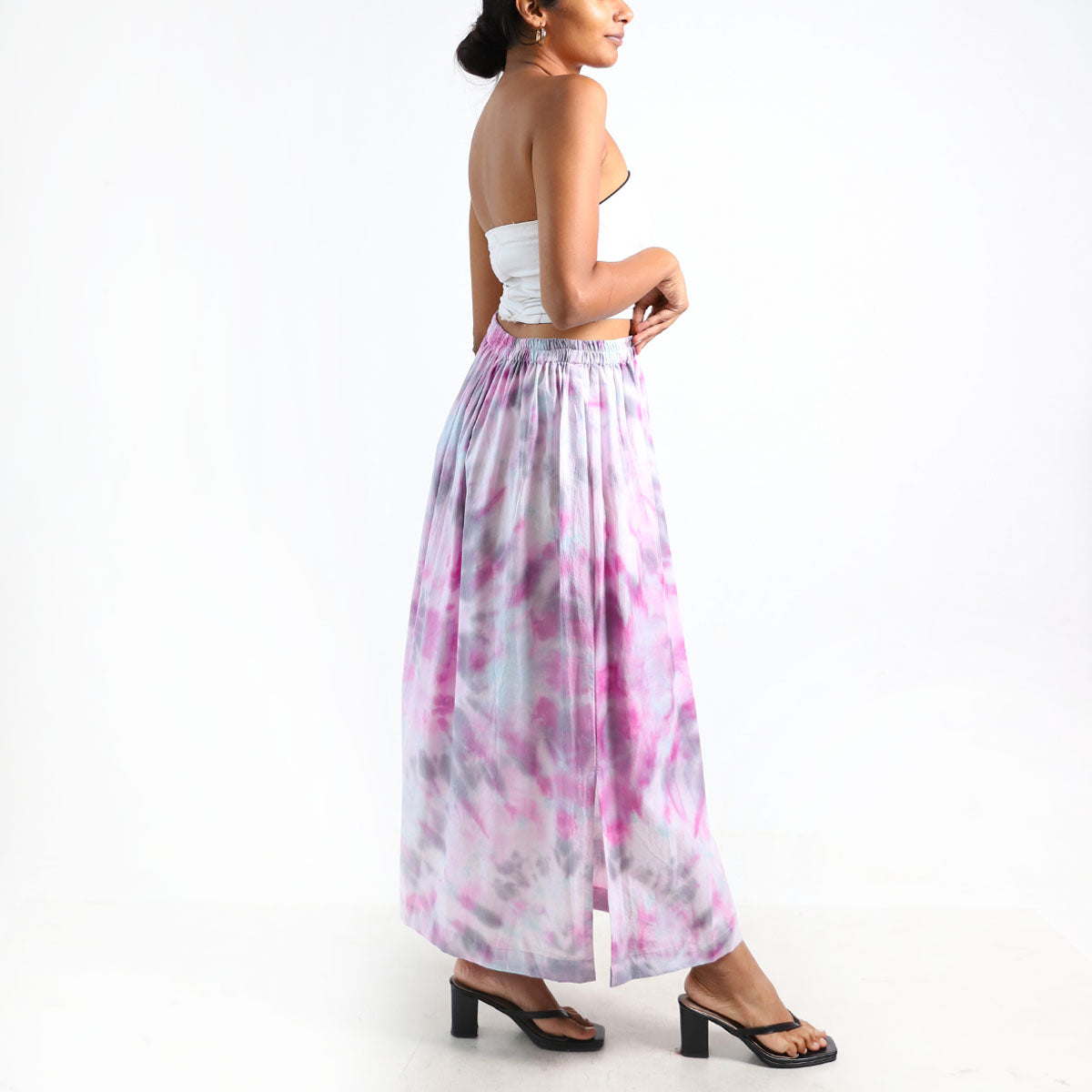 Soft Clouds Tie-Dye Skirt