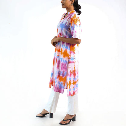 Kaleidoscope Tie-Dye Kurtha