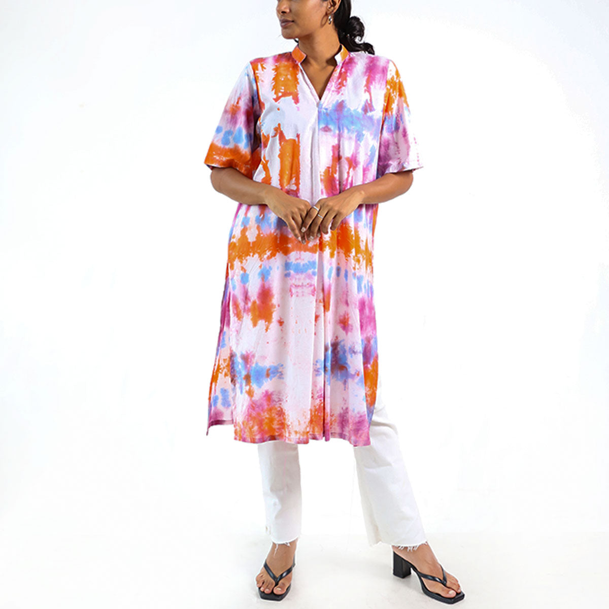 Kaleidoscope Tie-Dye Kurtha