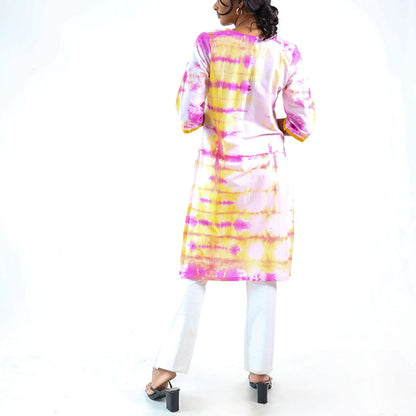 Sunny Delight Tie-Dye Kurtha