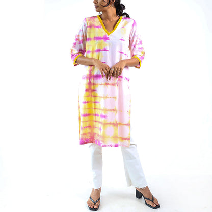Sunny Delight Tie-Dye Kurtha