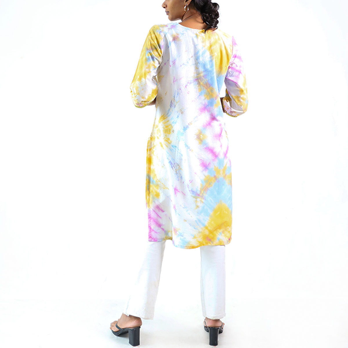 Cotton Candy Dreams Tie-Dye Kurtha