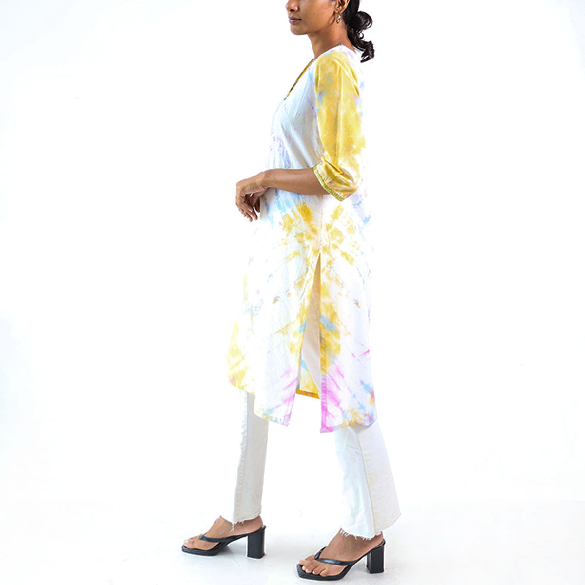 Cotton Candy Dreams Tie-Dye Kurtha